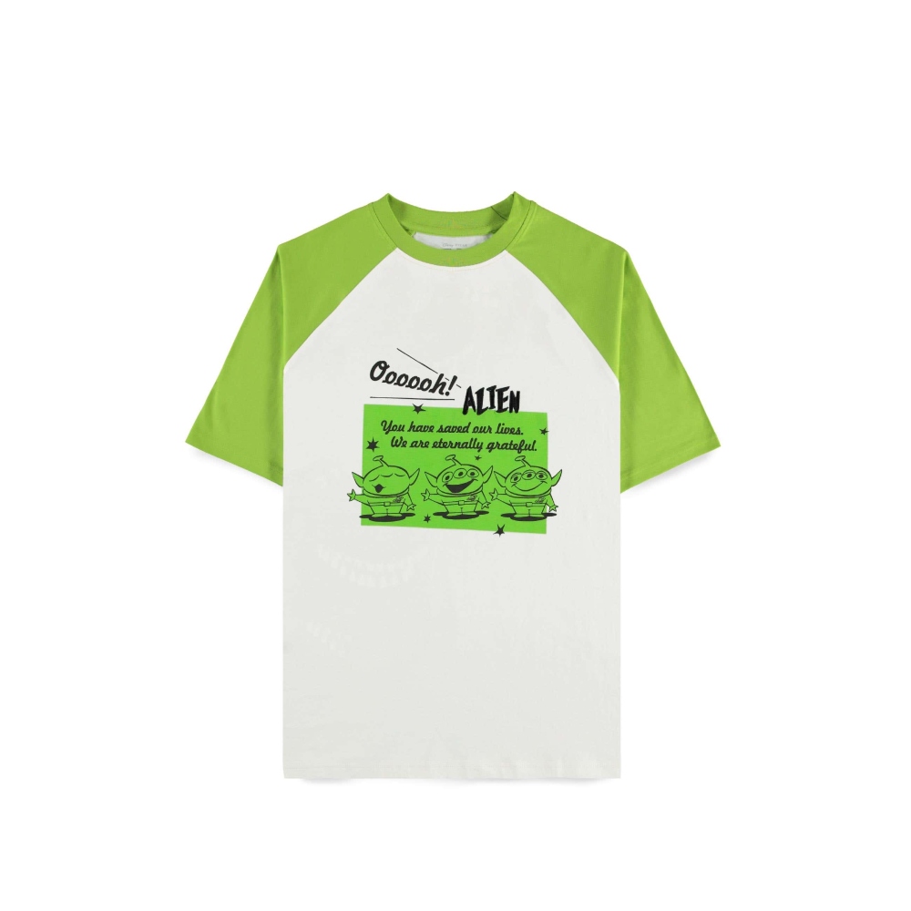 Disney Toy Story - Alien Raglan Tshirt - Wit/Groen